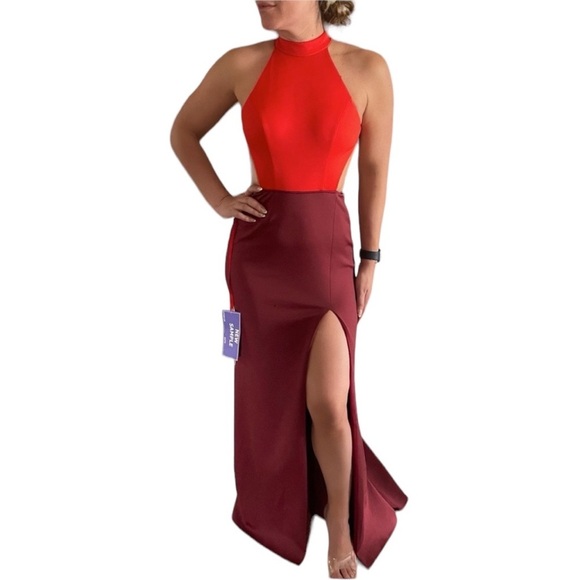 Jovani Evening Gown Red/Burgundy - Picture 1 of 4